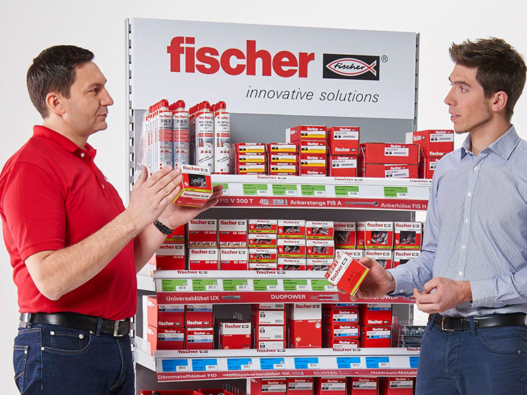 fischer for retailer - customer service, assortment, retail connect, image database, training